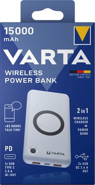 Varta Wireless Powerbank 15000mAh 57908101111