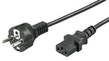 Power Cord Schuko-C13 0.5m PE020405