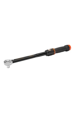Bahco Mechanical Adjustable Torque Click Wrench with Window Scale and Fixed Push-Through Ratchet Head 10-50Nm 74WR-50