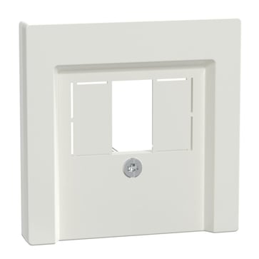 Cover plate, Merten System M, for TAE/Audio/USB, polar white 296019