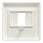 Cover plate, Merten System M, for TAE/Audio/USB, polar white 296019 miniature