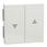Rocker, Merten System M, for roller shutter switch and push-button, glossy, polar white 432419 miniature