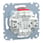 2 Push-button, make contact, 10 A, AC 250 V, screwless, Merten MEG3155-0000 miniature