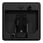 Cover plate for card switch, black, Merten System M MEG3854-0403 miniature