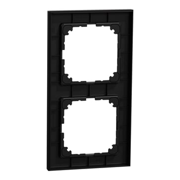 Cover frame, Merten M-Pure, 2-gang, Ocean Plastic, black matt MEG4020-3603