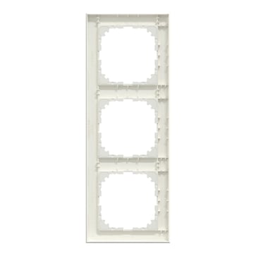 Cover frame, Merten M-Pure, 3 gangs, polar white MEG4030-3619