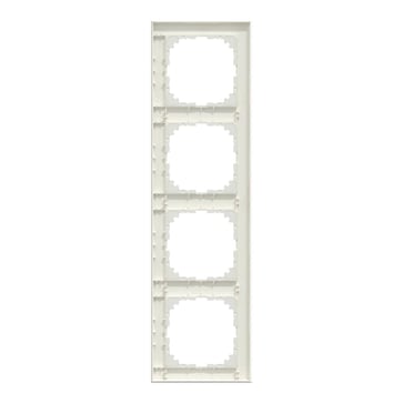 Cover frame, Merten M-Pure, 4 gangs, polar white MEG4040-3619