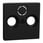 Cover plate for antenna TV/SAT socket, 2/3 holes, black, MertenSystem M MEG4123-0403 miniature