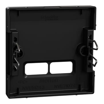 cover platefor USB charger, black, Merten System M MEG4367-0403