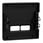 Merten afdækning for USB lader, matsort genanvendt Ocean Plastic MEG4367-0403 miniature