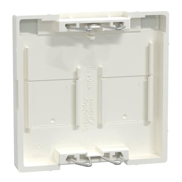 Cover plate, Merten System M, with lid & label for 2 data socket, polar white MEG4564-0319