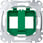 Merten Dataudtag indsats for 2 Keystone konnektorer grøn (Systimax/Raichle De-Massari) MEG4566-0004 miniature