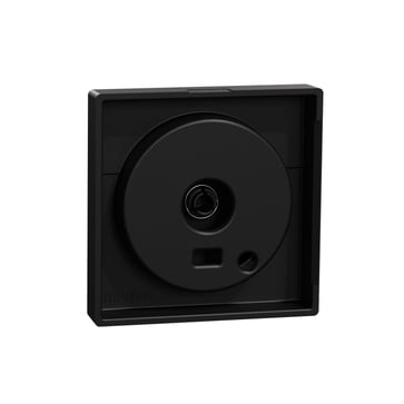 Cover plate for rotary dimmer, black, Merten System M MEG5250-0403