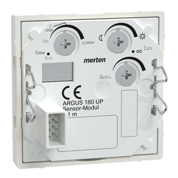 ARGUS 180 flush-mounted sensor module, polar white, glossy, System M MEG5710-0319