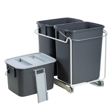 Waste separation set with extraction 3 bins 8127-0009