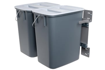 Waste separation set with extraction 2 bins 8127-0010