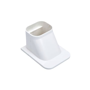 Sofit inlet for heating pump duct 77 x 64 mm white 449141
