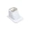 Sofit inlet for heating pump duct 77 x 64 mm white 449141 miniature