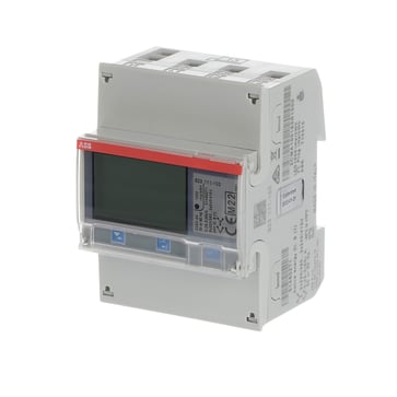 El-måler 3 faset direkte måling 65Amp med puls/alarm udgang B23 111-100 Stål 2CMA100163R1000