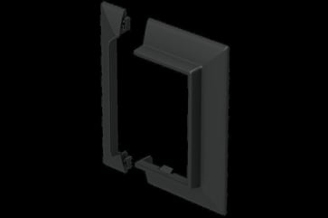 Wall frame plastic 120/72 black R9017 STA500023