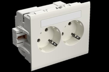 Socket outlet 2-way master QC white 9010 STA501060