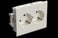 Socket outlet 2-way slave white 9010 STA501063 miniature