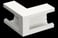 External corner 120/72 alu white R9003 STA520022 miniature