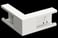 External corner kit 110/52 white R9003 STA550006 miniature