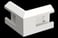 External corner kit 165V/52 white R9003 STA550047 miniature