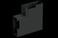 L-piece kit riser 170A/65 black R9017 STA550132 miniature