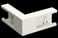 External corner kit 110/52 white R9010 INS5550403 miniature