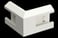 External corner kit 165V/52 white R9010 INS5554403 miniature