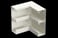 Internal corner TAS+IH233-2/72 white INS5558203 miniature