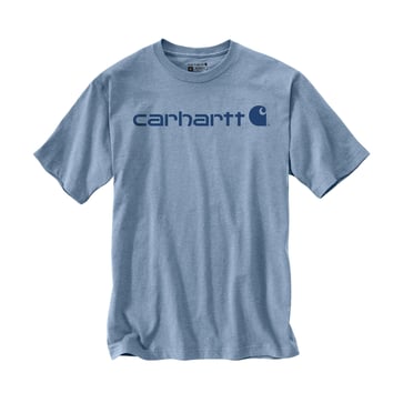 Carhartt Core Logo 103361H74 T-Shirt blå str M 103361H74-M
