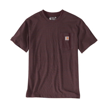 Carhartt Pocket Stripe T-Shirt 106145 rød str L 106145634-L