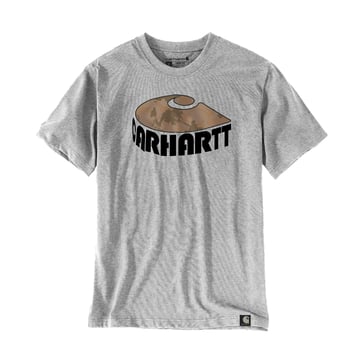 Carhartt Camo C Graphic T-Shirt 106155HGY grå str S 106155HGY-S