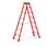 Stepladder double-sided GRP 2x6 steps 1,88m 41256 miniature
