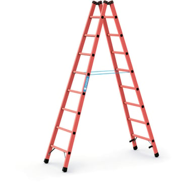 Stepladder double-sided GRP 2x8 steps 2,44m 41257