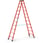 Stepladder double-sided GRP 2x10 steps 3,00 m 41258 miniature