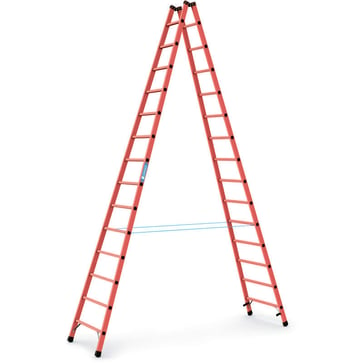 Stepladder double-sided GRP 2x14 steps 4,12 m 41260