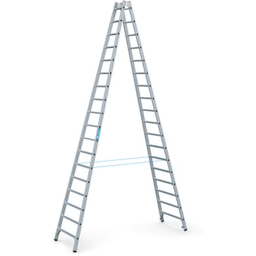 Stepladder double-sided 2x18 steps 5,14m 40320