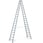 Stepladder double-sided 2x18 steps 5,14m 40320 miniature