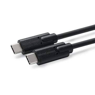 USB-C 3.2 Gen2 Kabel 1m sort USB3.1CC1