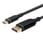 USB-C Displayport kabel 1m sort MC-USBCDP1 miniature