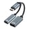 USB-C til USB-C PD og USB-A 2.0 Hun-adapter Sølv 13cm MC-USBC-CFAF miniature