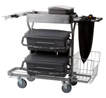 Compact Cleaning Trolley Plus 40cm Unassembled Grey 580311