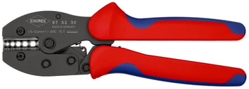 KNIPEX PreciForce® Crimping Pliers burnished with multi-component grips 220 mm 975230 97 52 30