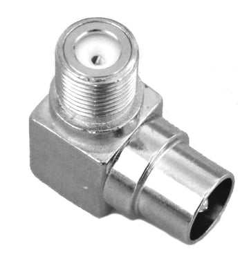 IECM-FFVI-L, IEC male / F-female connector, angled 84034