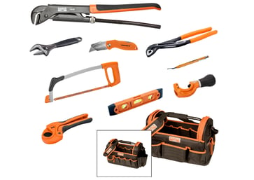 Bahco plumber toolset w. tools VVS-SET-1