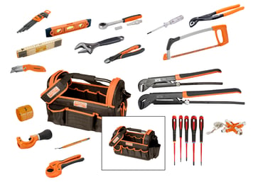 Bahco Plumber toolbag w. tools VVS-SET-2